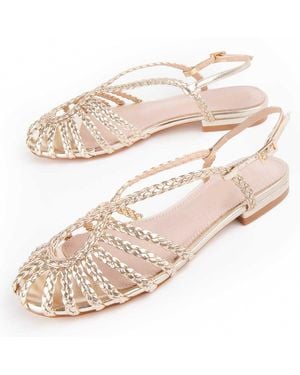 Montevita Sandalen Mirea Goud - Naturel