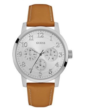 Guess Brooklyn Watch W0974G1 Leather - Grey
