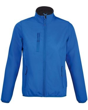 Sol's Ladies Radian Soft Shell Jacket (Royal) - Blue