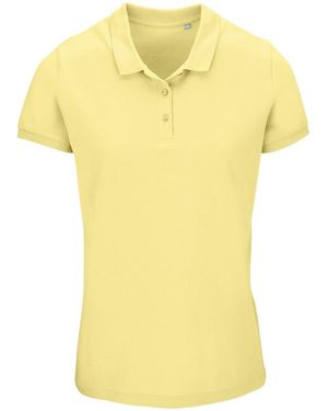 Sol's Ladies Planet Piqué Organic Polo Shirt (Light) - Yellow