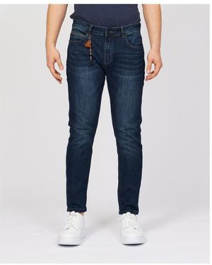 Yes-Zee Sleek Cotton Stretch Jeans - Blue