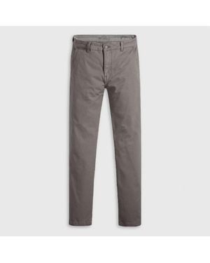 Levi's Levi's Solid Patterned Slim Chinos With Slant Pockets - Grey