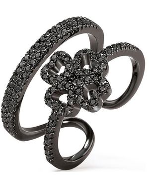 Folli Follie 3R17S015Kk-54 Ladies Ring - Black