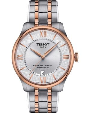Tissot Chemin Des Tourelles Powermatic 80 Watch T1398072203800 Stainless Steel - Grey