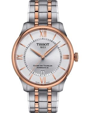 Tissot Chemin Des Tourelles Powermatic 80 Watch T1398072203800 Stainless Steel - Grey