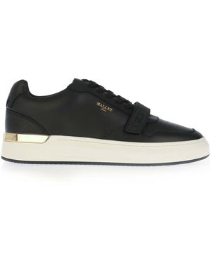 Mallet Men's Hoxton Wing Trainers In Black Gold - Zwart