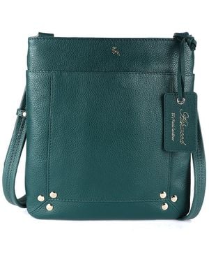 Ashwood Leather 'Xspirit' Real Crossbody Bag - Green