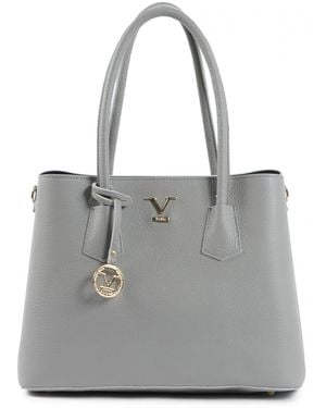 Versace 19.69 Abbigliamento Sportivo 19V69 Handbag 10510 V2 Dollaro Grigio Perla Leather - Grey