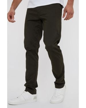 Threadbare 'Castello' Cotton Slim Fit Chino Trousers With Stretch - Black