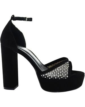 Ted Baker Bexins Crystal Mesh Platform Sandals - Black