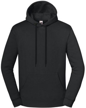 Fruit Of The Loom Adult Iconic Premium Hoodie (Light Graphite) - Black