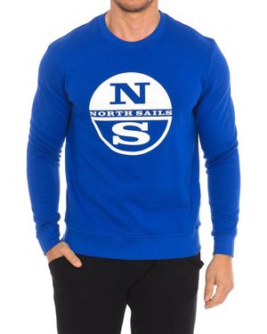 North Sails Long-Sleeved Crew-Neck Sweatshirt 9024130 - Blue