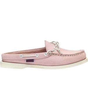 Sebago Ladies Nubuck Clogs (Chiffon) - Pink