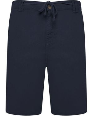 KAM Jeanswear Kam Cotton Linen Shorts Plus Size Big & Tall - Blue