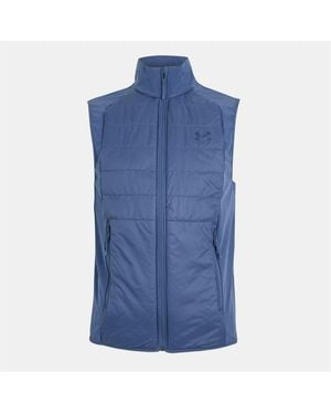 Under Armour Solid Patterned Hybrid Performance Vest - Blue