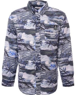 Tommy Hilfiger Jeans X Martine Rose Hawaiiain Print Shirt - Blue