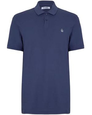Original Penguin Embroidered Logo Polo Shirt - Blue