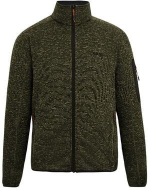 Regatta Newhill Marl Full Zip Fleece Jacket (Dark) - Green