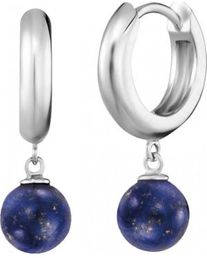 Engelsrufer Ere-Lp-Cr Ladies Powerful Stone Earrings Sterling - Blue