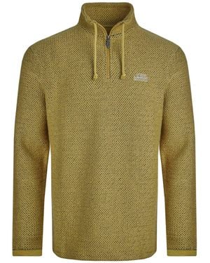Weird Fish Cruiser Macaroni Quarter Zip Pullover (Antique Moss) - Green