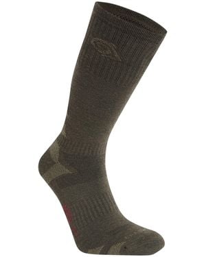 Craghoppers Adult Wool Blend Insect Repellent Advent Socks (Woodland/Parka) - Grey