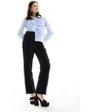 Sister Jane Inherit Ruffle Trousers - Blue