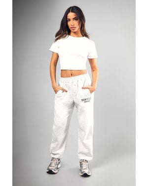 DSGN Studio Petite Dsgn Studio Applique Oversized Jogger - White