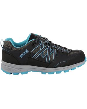 Regatta Ladies Samaris Low Ii Hiking Boots (Seal/Amazonite) Material_Synthetic - Black