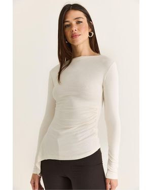 Bianco Lucci Blouse - Natural