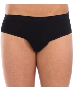 Q En Breathable Elastic Bamboo Briefs Q510 - Black