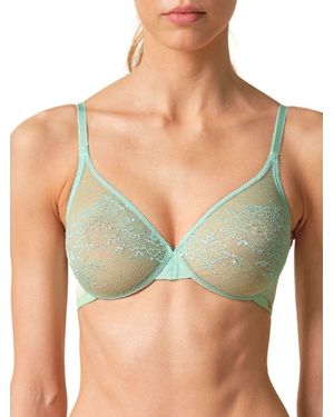 Gossard Glossies Lace Sheer Bra - Green