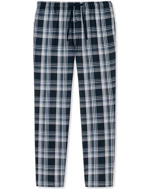 Schiesser Mix&relax Pyjamabroek Katoenen Broek - Blauw