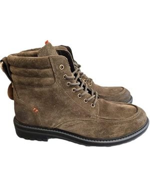 Stepney Workers Club Osprey London The Pentney Waxed Suede Kola Boots - Brown
