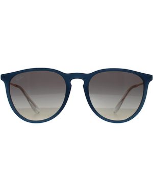 Ray-Ban Round Polished Rubber Gradient Rb4171 Erika - Grey