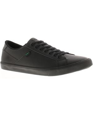 Kickers Casual Shoes Kody Lo Leather Lace Up - Black