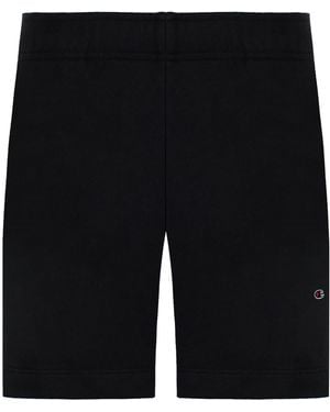 Champion Logo Shorts Cotton - Black