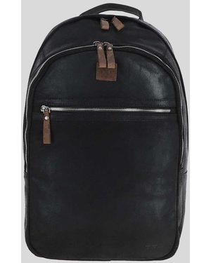 Ashwood Leather Real Backpack - Black