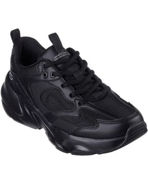 Skechers Bobsbamina2 Casual Low Top Trainers - Black
