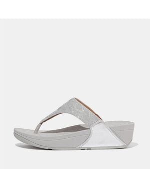 Fitflop Fit Flop Glitz Toe Post Sandals - Grey