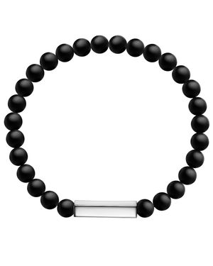 Männerglanz Agate Bracelet - Black
