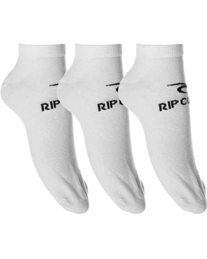 Rip Curl 3 Pairs Rc0 Ankle Socks - White
