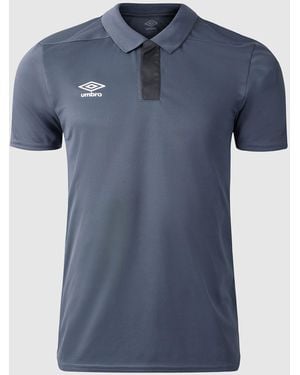 Umbro Premier Poly Polo Shirt - Blue