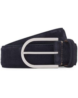BOSS Accessories 35Mm Pin Buckle Leather Belt - Blue