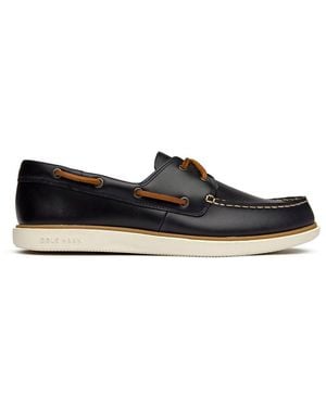 Cole Haan Grand Court Boat Shoes - Blue