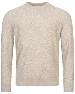 Ted Baker Loung Stitch Jumper Cotton - Natural