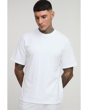 BoohooMAN Tall Basic Crew Neck Regular Fit T-Shirt - White