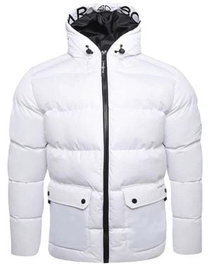 Soulstar Soul Star Puffer Jacket Hooded Winter Coat - White