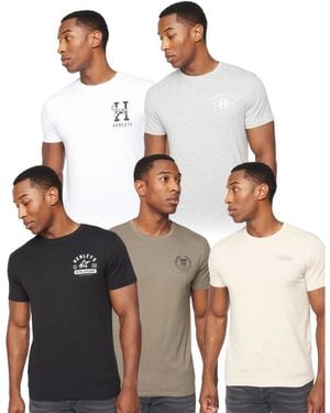 Henleys Bayard T-Shirt (Pack Of 5) (Multicoloured)