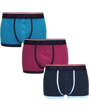 Ted Baker 3-Pack Assorti Boxershorts Set Uc8Mgu03Textchi - Meerkleurig