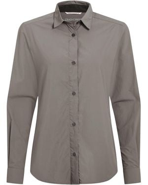 Craghoppers Ladies Alma Nosilife Long-Sleeved Shirt (Vert) - Grey